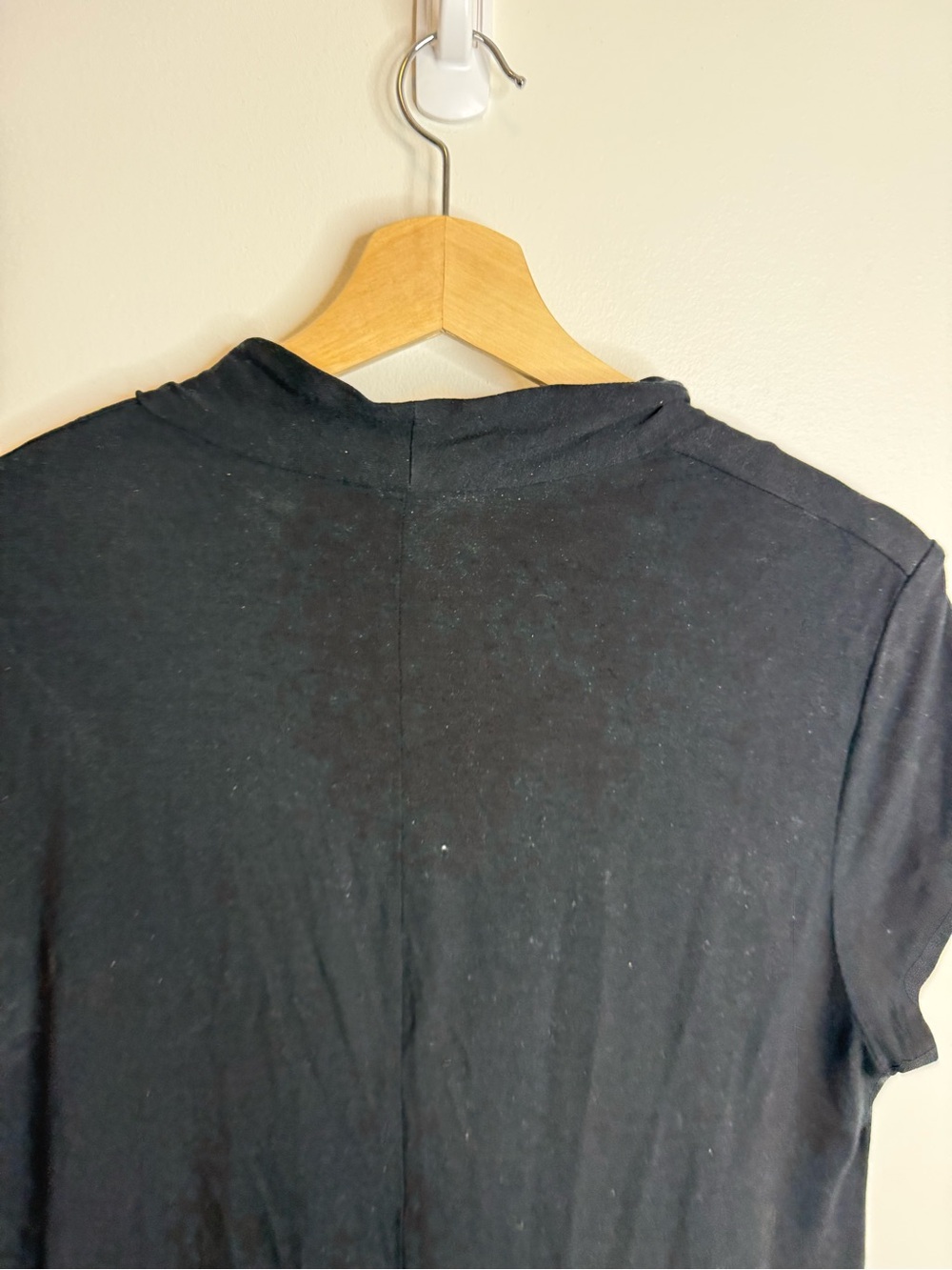 Eileen Fisher Black Midi Dress V-Neck size XL - Picture 3 of 5